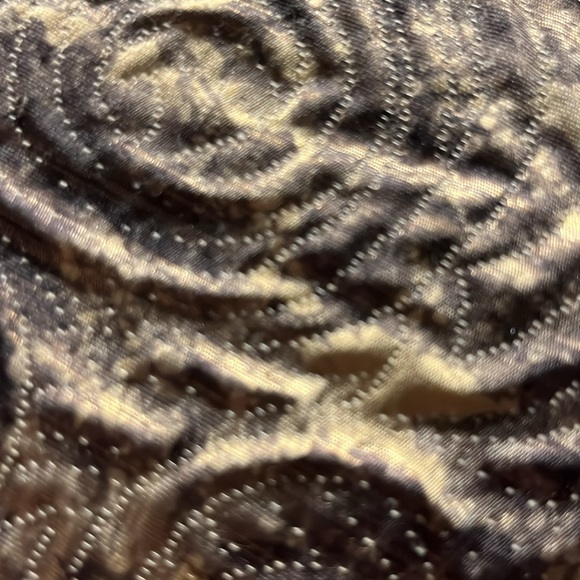 Rickie Freeman Teri Jon Special Occasion Dress Size:4 Tan/Bronze & side Beads - Picture 14 of 16